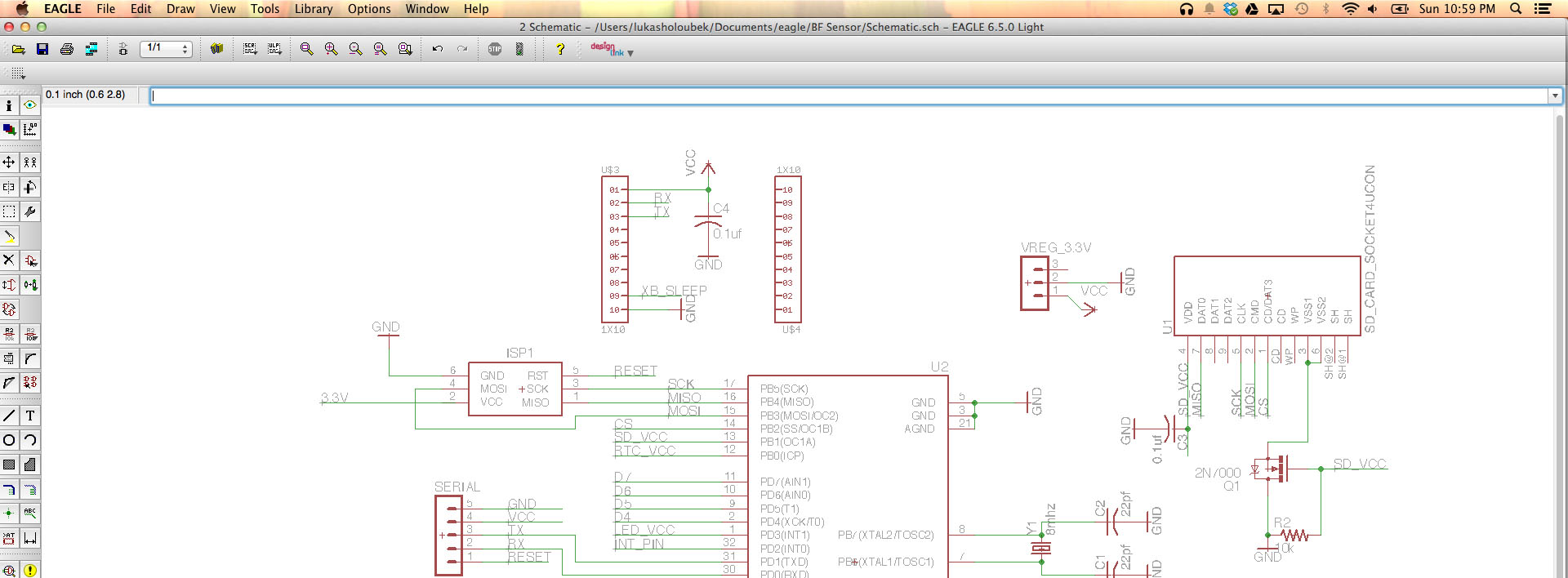 Eagle schematic view